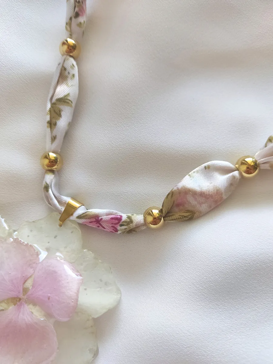 Statement Necklace Fiorenza – Double Bloom