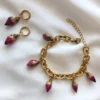 47 Drop Earrings Rosie – Rose Charm