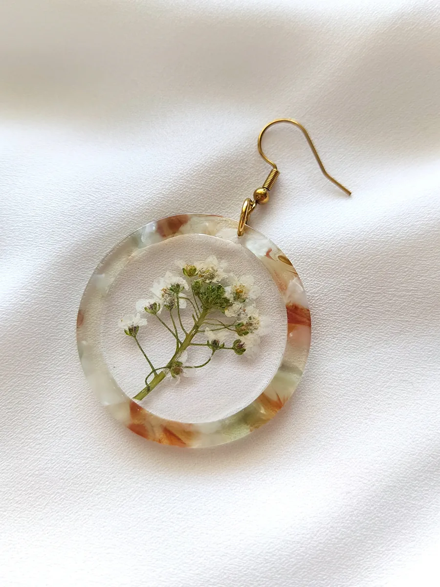 Drop Earrings Vesper – Floral Mosaic