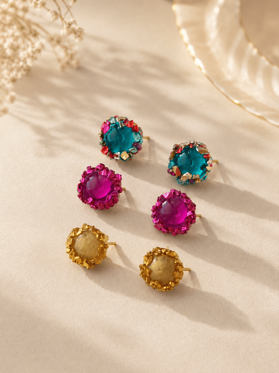 Stud Earrings Kaia – Turquoise Glow